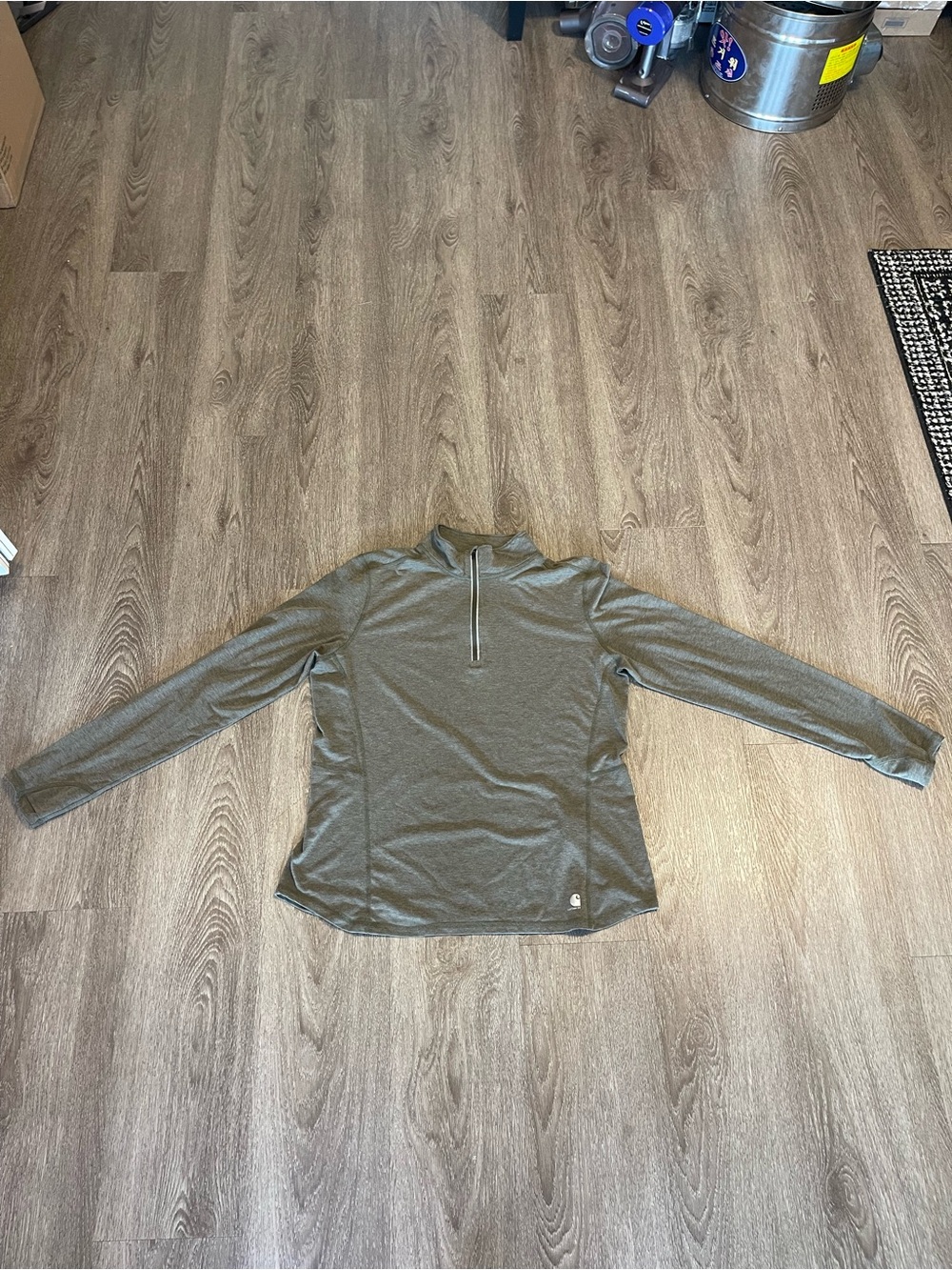 Carhartt Force Ferndale Women’s Quarter Zip Shirt Size L (12-14) In EUC